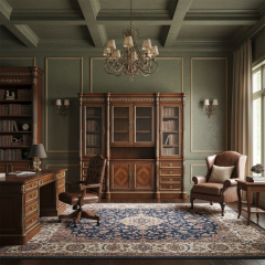 EKAR Furniture | Sovereign Manor Heritage Wine &amp; Display Cabinet – Luxury American Classical Cabinetry,EKAR FURNITURE CO.,LTD,EKAR Furniture | Sovereign Manor Heritage Wine &amp; Display Cabinet – Luxury American Classical Cabinetry,foshan furniture factory,custom Furniture factory,china furniture factory