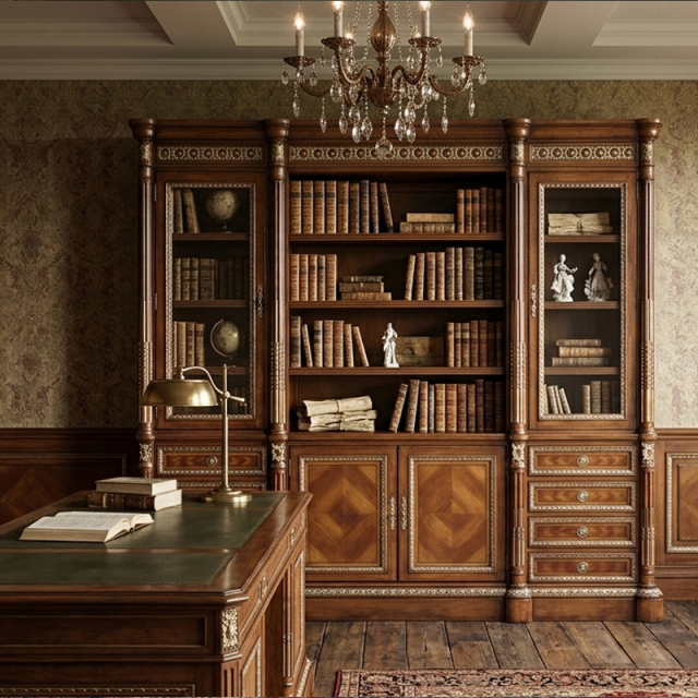 EKAR Furniture | Ambassador Heritage Executive Bookcase Suite – Luxury American Classical Library Cabinetry,MY SHOP,EKAR Furniture | Ambassador Heritage Executive Bookcase Suite – Luxury American Classical Library Cabinetry,foshan furniture factory,custom Furniture factory,china furniture factory