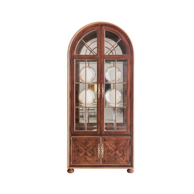 EKAR Furniture | Grand Regency Arched Marquetry Display Cabinet – Luxury American Classical Wine Cabinet,EKAR FURNITURE CO.,LTD,EKAR Furniture | Grand Regency Arched Marquetry Display Cabinet – Luxury American Classical Wine Cabinet,foshan furniture factory,custom Furniture factory,china furniture factory