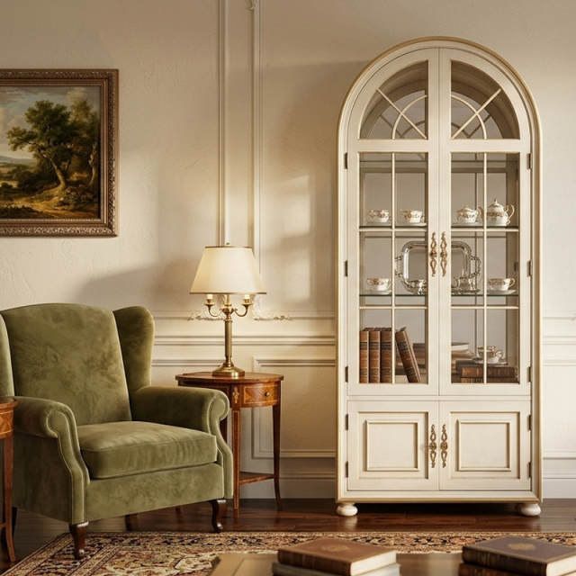EKAR Furniture | Grand Regency Arched Marquetry Display Cabinet – Luxury American Classical Wine Cabinet,EKAR FURNITURE CO.,LTD,EKAR Furniture | Grand Regency Arched Marquetry Display Cabinet – Luxury American Classical Wine Cabinet,foshan furniture factory,custom Furniture factory,china furniture factory