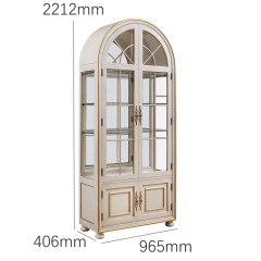 EKAR Furniture | Grand Regency Arched Marquetry Display Cabinet – Luxury American Classical Wine Cabinet,EKAR FURNITURE CO.,LTD,EKAR Furniture | Grand Regency Arched Marquetry Display Cabinet – Luxury American Classical Wine Cabinet,foshan furniture factory,custom Furniture factory,china furniture factory