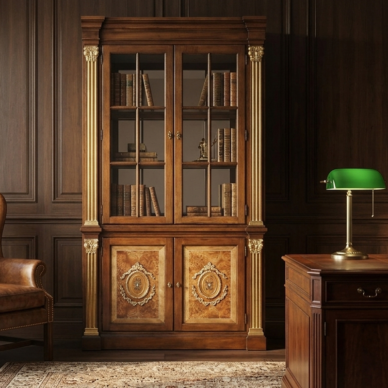 EKAR Furniture | Grand Regent Heritage Library Display Cabinet - Luxury American Classical Bookcase,MY SHOP,EKAR Furniture | Grand Regent Heritage Library Display Cabinet - Luxury American Classical Bookcase,foshan furniture factory,custom Furniture factory,china furniture factory