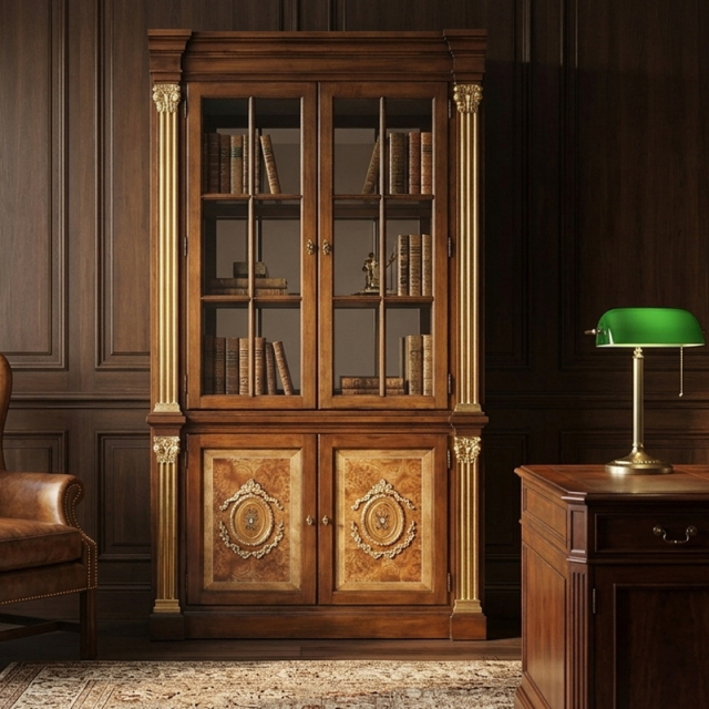 EKAR Furniture | Grand Regent Heritage Library Display Cabinet - Luxury American Classical Bookcase,MY SHOP,EKAR Furniture | Grand Regent Heritage Library Display Cabinet - Luxury American Classical Bookcase,foshan furniture factory,custom Furniture factory,china furniture factory
