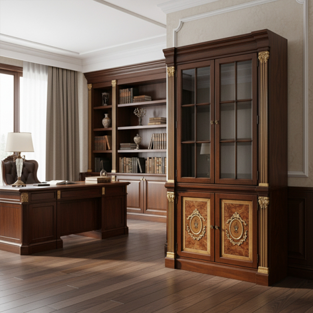 EKAR Furniture | Grand Regent Heritage Library Display Cabinet - Luxury American Classical Bookcase,MY SHOP,EKAR Furniture | Grand Regent Heritage Library Display Cabinet - Luxury American Classical Bookcase,foshan furniture factory,custom Furniture factory,china furniture factory