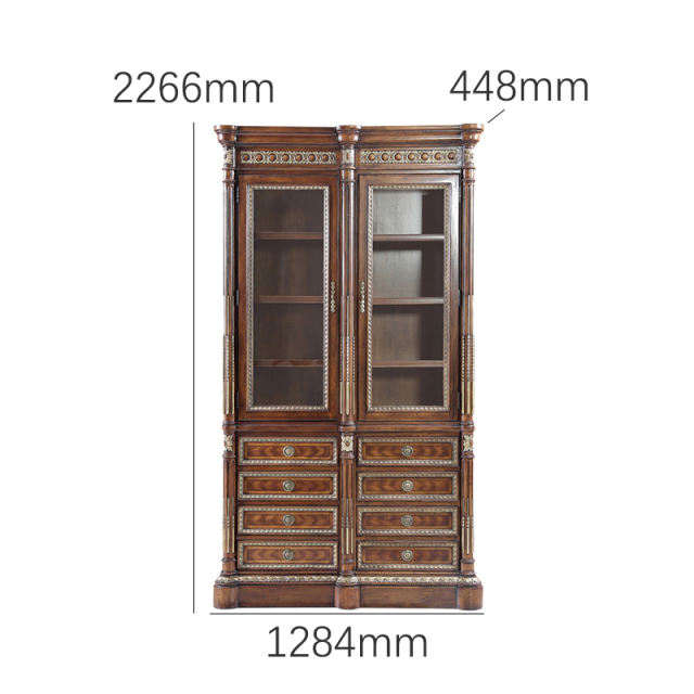 EKAR Furniture | Regency Sovereign Heritage Bookcase – Luxury American Classical Library Cabinetry,MY SHOP,EKAR Furniture | Regency Sovereign Heritage Bookcase – Luxury American Classical Library Cabinetry,foshan furniture factory,custom Furniture factory,china furniture factory