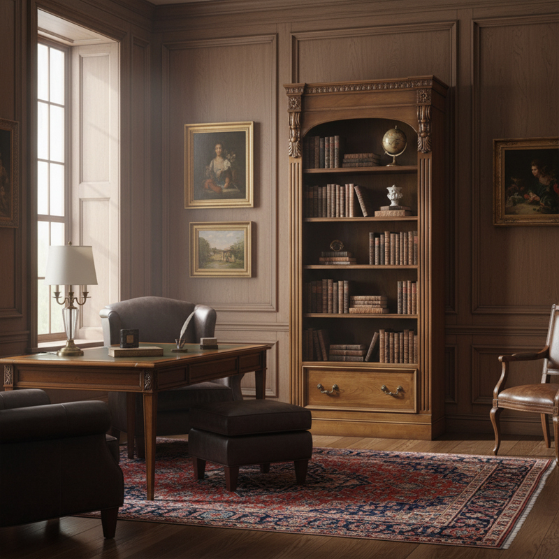 EKAR Furniture | Charleston Manor Heritage Bookcase – Luxury American Classical Library Shelving,MY SHOP,EKAR Furniture | Charleston Manor Heritage Bookcase – Luxury American Classical Library Shelving,foshan furniture factory,custom Furniture factory,china furniture factory