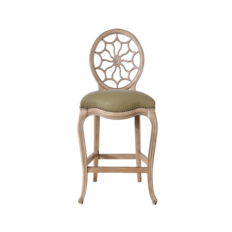 EKAR Furniture | Provincial Grace Medallion Bar Stool - Luxury American Classical Counter Seating,EKAR FURNITURE CO.,LTD,EKAR Furniture | Provincial Grace Medallion Bar Stool - Luxury American Classical Counter Seating,foshan furniture factory,custom Furniture factory,china furniture factory