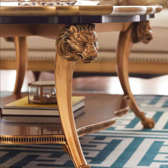 Imperial Lion Majesty Wood Inlay Coffee Table - Luxury French Classical Center Table | EKAR FURNITURE,EKAR FURNITURE CO.,LTD,Imperial Lion Majesty Wood Inlay Coffee Table - Luxury French Classical Center Table | EKAR FURNITURE,foshan furniture factory,custom Furniture factory,china furniture factory
