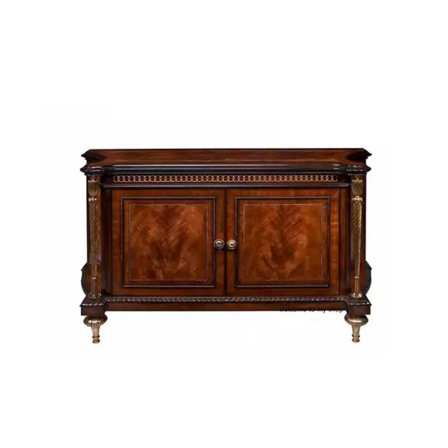 Regency Marquetry Gilded Side Cabinet - Luxury French Classical Accent Credenza | EKAR FURNITURE,EKAR FURNITURE CO.,LTD,Regency Marquetry Gilded Side Cabinet - Luxury French Classical Accent Credenza | EKAR FURNITURE,foshan furniture factory,custom Furniture factory,china furniture factory