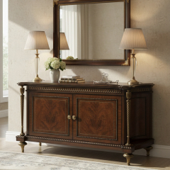 Regency Marquetry Gilded Side Cabinet - Luxury French Classical Accent Credenza | EKAR FURNITURE,EKAR FURNITURE CO.,LTD,Regency Marquetry Gilded Side Cabinet - Luxury French Classical Accent Credenza | EKAR FURNITURE,foshan furniture factory,custom Furniture factory,china furniture factory