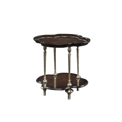 Marquis Burl Wood Quatrefoil Side Table - Luxury French Classical Accent Table | EKAR FURNITURE,EKAR FURNITURE CO.,LTD,Marquis Burl Wood Quatrefoil Side Table - Luxury French Classical Accent Table | EKAR FURNITURE,foshan furniture factory,custom Furniture factory,china furniture factory