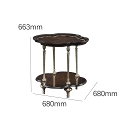 Marquis Burl Wood Quatrefoil Side Table - Luxury French Classical Accent Table | EKAR FURNITURE,EKAR FURNITURE CO.,LTD,Marquis Burl Wood Quatrefoil Side Table - Luxury French Classical Accent Table | EKAR FURNITURE,foshan furniture factory,custom Furniture factory,china furniture factory