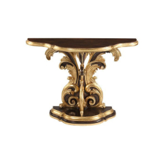 Acanthus Gilded Baroque Demilune Console Table  | EKAR FURNIT,EKAR FURNITURE CO.,LTD,Acanthus Gilded Baroque Demilune Console Table  | EKAR FURNIT,foshan furniture factory,custom Furniture factory,china furniture factory
