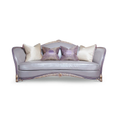 Pearl Aura French Classical Leather Sofa - Luxury Hand-Carved Gilt Couch | EKAR FURNITURE,EKAR FURNITURE CO.,LTD,Pearl Aura French Classical Leather Sofa - Luxury Hand-Carved Gilt Couch | EKAR FURNITURE,foshan furniture factory,custom Furniture factory,china furniture factory