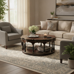 Royale Sovereign French Classical Coffee Table | Luxury Scalloped Wood Center Table by EKAR FURNITURE,EKAR FURNITURE CO.,LTD,Royale Sovereign French Classical Coffee Table | Luxury Scalloped Wood Center Table by EKAR FURNITURE,foshan furniture factory,custom Furniture factory,china furniture factory