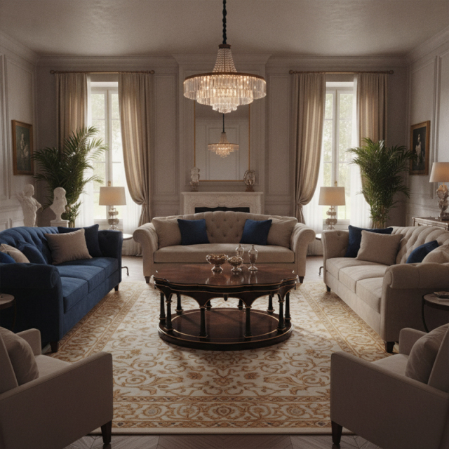 Royale Sovereign French Classical Coffee Table | Luxury Scalloped Wood Center Table by EKAR FURNITURE,EKAR FURNITURE CO.,LTD,Royale Sovereign French Classical Coffee Table | Luxury Scalloped Wood Center Table by EKAR FURNITURE,foshan furniture factory,custom Furniture factory,china furniture factory