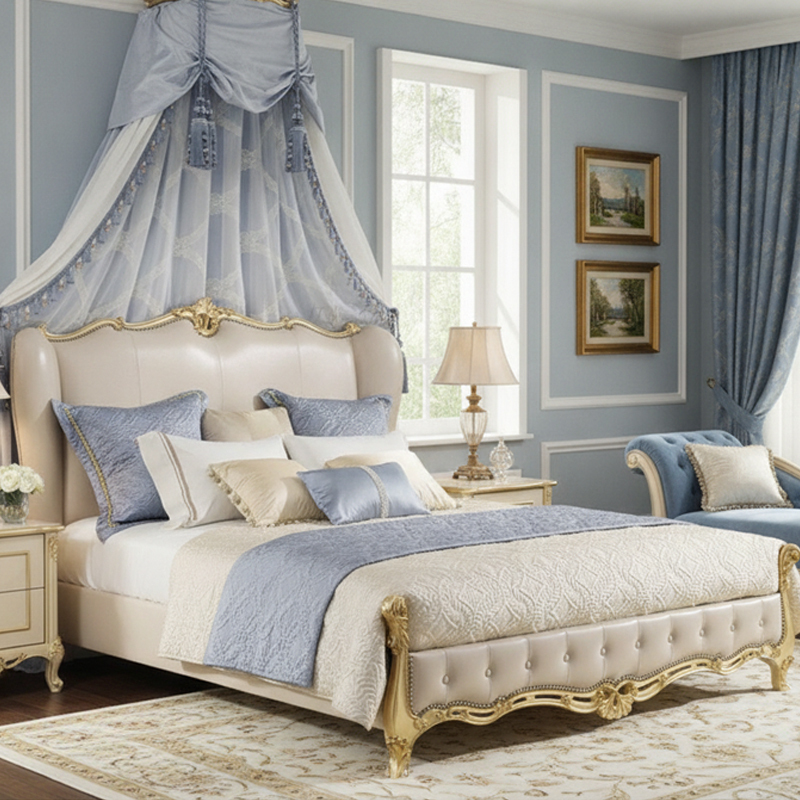 EKAR Louis XV Royal Bed | French Classic Tufted Velvet Upholstered Bed Frame,EKAR FURNITURE CO.,LTD,EKAR Louis XV Royal Bed | French Classic Tufted Velvet Upholstered Bed Frame,foshan furniture factory,custom Furniture factory,china furniture factory