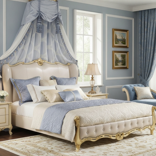 EKAR Louis XV Royal Bed | French Classic Tufted Velvet Upholstered Bed Frame,EKAR FURNITURE CO.,LTD,EKAR Louis XV Royal Bed | French Classic Tufted Velvet Upholstered Bed Frame,foshan furniture factory,custom Furniture factory,china furniture factory