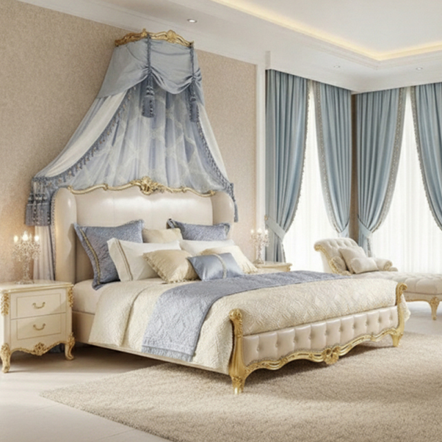 EKAR Louis XV Royal Bed | French Classic Tufted Velvet Upholstered Bed Frame,EKAR FURNITURE CO.,LTD,EKAR Louis XV Royal Bed | French Classic Tufted Velvet Upholstered Bed Frame,foshan furniture factory,custom Furniture factory,china furniture factory