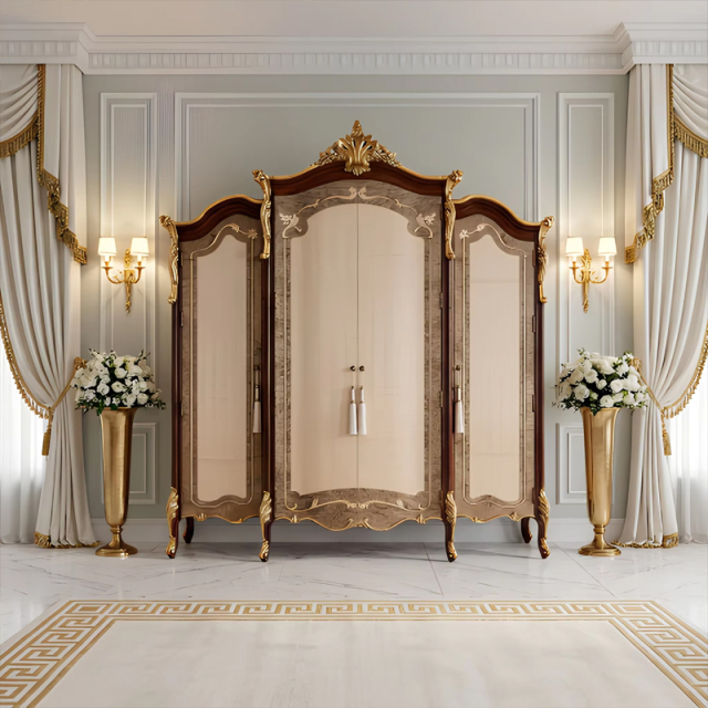 Palais Royal Five-Door Armoire | French Classical Gold Carved Luxury Bedroom Wardrobe | EKAR Furniture,EKAR FURNITURE CO.,LTD,Palais Royal Five-Door Armoire | French Classical Gold Carved Luxury Bedroom Wardrobe | EKAR Furniture,foshan furniture factory,custom Furniture factory,china furniture factory