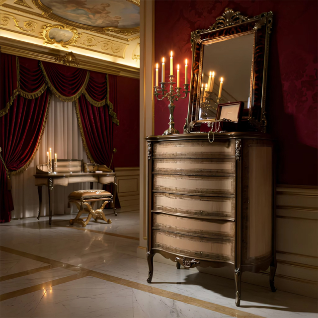 Fontainebleau Marquetry Tall Chest | French Classical Six-Drawer Bedroom Dresser | EKAR Furniture,MY SHOP,Fontainebleau Marquetry Tall Chest | French Classical Six-Drawer Bedroom Dresser | EKAR Furniture,foshan furniture factory,custom Furniture factory,china furniture factory