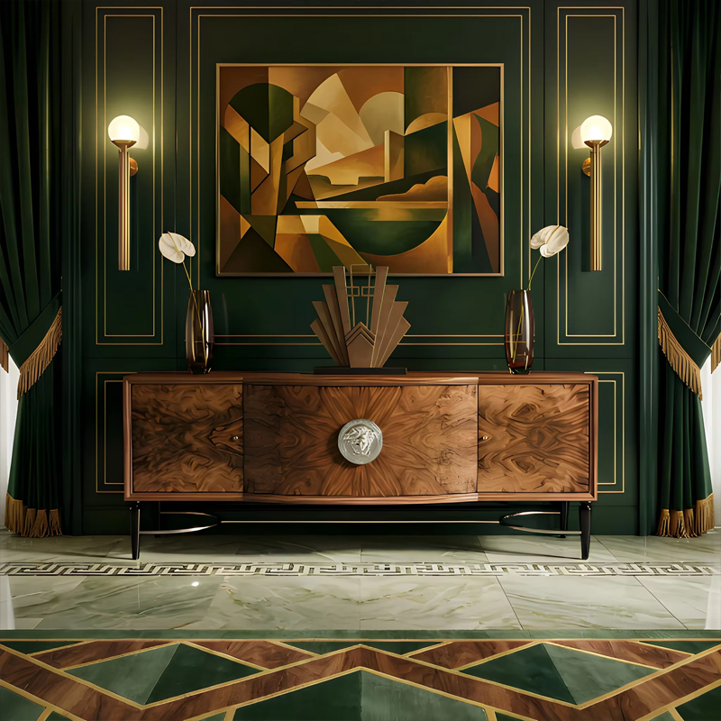 Aurelia Medallion Burl Media Console | French Neoclassical TV Stand Cabinet | EKAR Furniture,EKAR FURNITURE CO.,LTD,Aurelia Medallion Burl Media Console | French Neoclassical TV Stand Cabinet | EKAR Furniture,foshan furniture factory,custom Furniture factory,china furniture factory