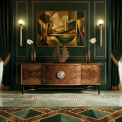 Aurelia Medallion Burl Media Console | French Neoclassical TV Stand Cabinet | EKAR Furniture,EKAR FURNITURE CO.,LTD,Aurelia Medallion Burl Media Console | French Neoclassical TV Stand Cabinet | EKAR Furniture,foshan furniture factory,custom Furniture factory,china furniture factory