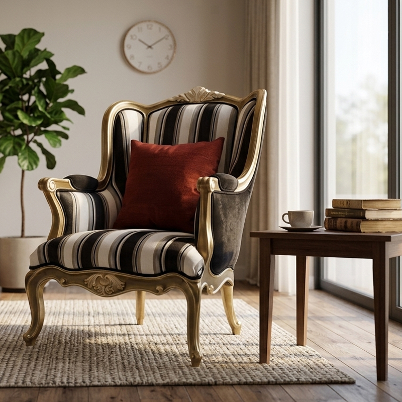 EKAR Lafayette Lounge Armchair | French Classic Wingback Chair for Living Room,EKAR FURNITURE CO.,LTD,EKAR Lafayette Lounge Armchair | French Classic Wingback Chair for Living Room,foshan furniture factory,custom Furniture factory,china furniture factory
