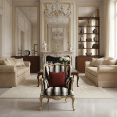 EKAR Lafayette Lounge Armchair | French Classic Wingback Chair for Living Room,EKAR FURNITURE CO.,LTD,EKAR Lafayette Lounge Armchair | French Classic Wingback Chair for Living Room,foshan furniture factory,custom Furniture factory,china furniture factory