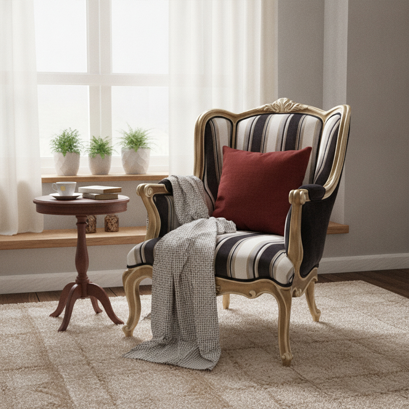 EKAR Lafayette Lounge Armchair | French Classic Wingback Chair for Living Room,EKAR FURNITURE CO.,LTD,EKAR Lafayette Lounge Armchair | French Classic Wingback Chair for Living Room,foshan furniture factory,custom Furniture factory,china furniture factory