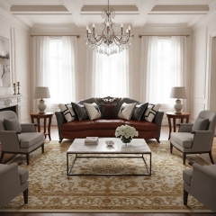 EKAR Versailles Curved Sectional | French Classic Velvet Sofa for Living Room,EKAR FURNITURE CO.,LTD,EKAR Versailles Curved Sectional | French Classic Velvet Sofa for Living Room,foshan furniture factory,custom Furniture factory,china furniture factory