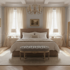 EKAR Versailles Velvet Bench | French Classic Tufted Footstool for Bedroom,MY SHOP,EKAR Versailles Velvet Bench | French Classic Tufted Footstool for Bedroom,foshan furniture factory,custom Furniture factory,china furniture factory