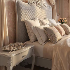 ​EKAR Versailles Etagere Nightstand | French Classic Carved Wood Bedside Table,EKAR FURNITURE CO.,LTD,​EKAR Versailles Etagere Nightstand | French Classic Carved Wood Bedside Table,foshan furniture factory,custom Furniture factory,china furniture factory