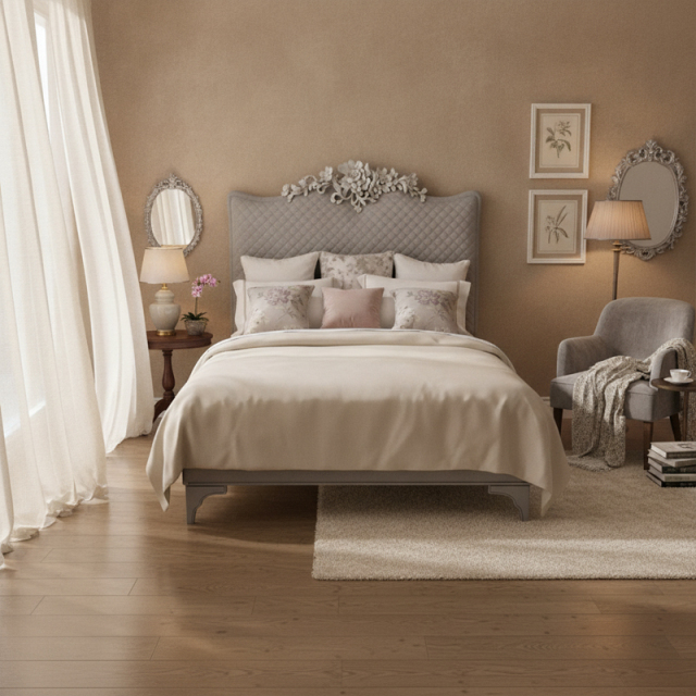 EKAR Bordeaux Opulence Bed | French Classic Tufted Upholstered King Bed,MY SHOP,EKAR Bordeaux Opulence Bed | French Classic Tufted Upholstered King Bed,foshan furniture factory,custom Furniture factory,china furniture factory