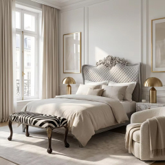 EKAR Versailles Velvet Bench | French Classic Tufted Upholstered Footstool,MY SHOP,EKAR Versailles Velvet Bench | French Classic Tufted Upholstered Footstool,foshan furniture factory,custom Furniture factory,china furniture factory