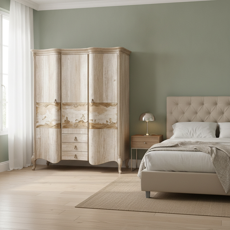 EKAR Chateau Grande Armoire | French Classic Wood Wardrobe for Master Bedroom,EKAR FURNITURE CO.,LTD,EKAR Chateau Grande Armoire | French Classic Wood Wardrobe for Master Bedroom,foshan furniture factory,custom Furniture factory,china furniture factory