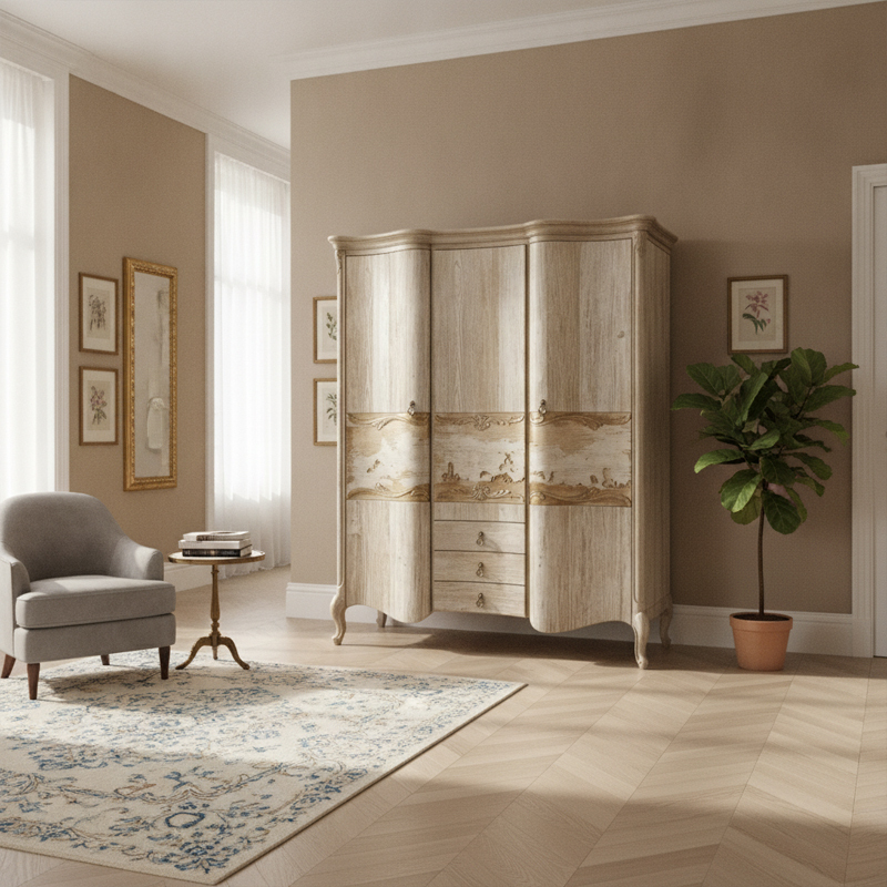 EKAR Chateau Grande Armoire | French Classic Wood Wardrobe for Master Bedroom,EKAR FURNITURE CO.,LTD,EKAR Chateau Grande Armoire | French Classic Wood Wardrobe for Master Bedroom,foshan furniture factory,custom Furniture factory,china furniture factory