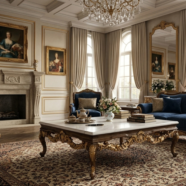 EKAR Lafayette Carved Marble Coffee Table | French Classic Center Table for Living Room,MY SHOP,EKAR Lafayette Carved Marble Coffee Table | French Classic Center Table for Living Room,foshan furniture factory,custom Furniture factory,china furniture factory