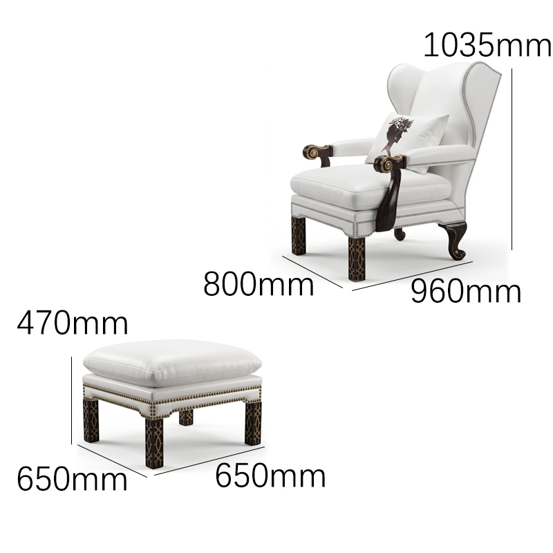 EKAR Chateau Lafite Lounge Chair &amp; Ottoman | French Classic Tufted Velvet Set,EKAR FURNITURE CO.,LTD,EKAR Chateau Lafite Lounge Chair &amp; Ottoman | French Classic Tufted Velvet Set,foshan furniture factory,custom Furniture factory,china furniture factory