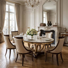 EKAR Versailles Tapestry Dining Chair | French Classic Upholstered Side Chair,EKAR FURNITURE CO.,LTD,EKAR Versailles Tapestry Dining Chair | French Classic Upholstered Side Chair,foshan furniture factory,custom Furniture factory,china furniture factory