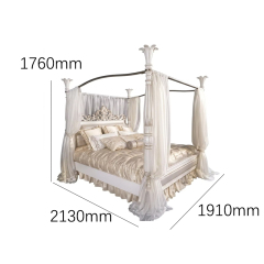 EKAR Chateau de Reve Bed | French Classic Upholstered Wingback Bed,MY SHOP,EKAR Chateau de Reve Bed | French Classic Upholstered Wingback Bed,foshan furniture factory,custom Furniture factory,china furniture factory