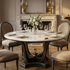 EKAR Elysee Royale Pedestal Dining Table | French Classic Carved Solid Wood,EKAR FURNITURE CO.,LTD,EKAR Elysee Royale Pedestal Dining Table | French Classic Carved Solid Wood,foshan furniture factory,custom Furniture factory,china furniture factory