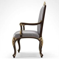 Grand Palais Luxury French Classical Dining Armchair | Gold Leaf Hand-Carved Furniture - EKAR,EKAR FURNITURE CO.,LTD,Grand Palais Luxury French Classical Dining Armchair | Gold Leaf Hand-Carved Furniture - EKAR,foshan furniture factory,custom Furniture factory,china furniture factory