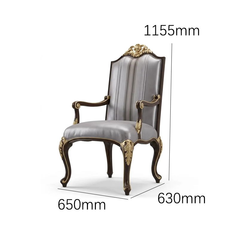 Grand Palais Luxury French Classical Dining Armchair | Gold Leaf Hand-Carved Furniture - EKAR,EKAR FURNITURE CO.,LTD,Grand Palais Luxury French Classical Dining Armchair | Gold Leaf Hand-Carved Furniture - EKAR,foshan furniture factory,custom Furniture factory,china furniture factory