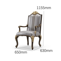Grand Palais Luxury French Classical Dining Armchair | Gold Leaf Hand-Carved Furniture - EKAR,EKAR FURNITURE CO.,LTD,Grand Palais Luxury French Classical Dining Armchair | Gold Leaf Hand-Carved Furniture - EKAR,foshan furniture factory,custom Furniture factory,china furniture factory
