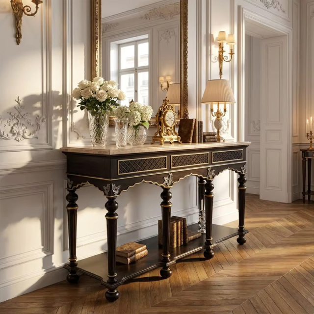 Aurelian Regency Marble-Top Sideboard | Luxury French Classical Dining Buffet - EKAR,EKAR FURNITURE CO.,LTD,Aurelian Regency Marble-Top Sideboard | Luxury French Classical Dining Buffet - EKAR,foshan furniture factory,custom Furniture factory,china furniture factory