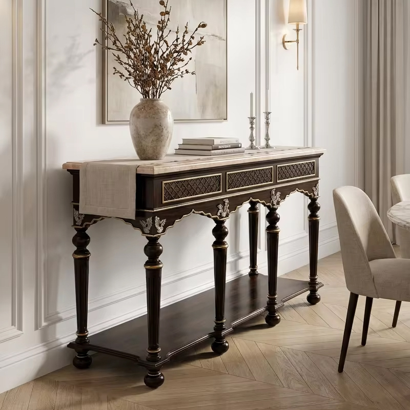 Aurelian Regency Marble-Top Sideboard | Luxury French Classical Dining Buffet - EKAR,EKAR FURNITURE CO.,LTD,Aurelian Regency Marble-Top Sideboard | Luxury French Classical Dining Buffet - EKAR,foshan furniture factory,custom Furniture factory,china furniture factory