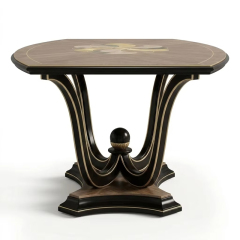 Lumiere Sunburst Marquetry Dining Table | Luxury French Classical Wood Pedestal Table - EKAR,EKAR FURNITURE CO.,LTD,Lumiere Sunburst Marquetry Dining Table | Luxury French Classical Wood Pedestal Table - EKAR,foshan furniture factory,custom Furniture factory,china furniture factory