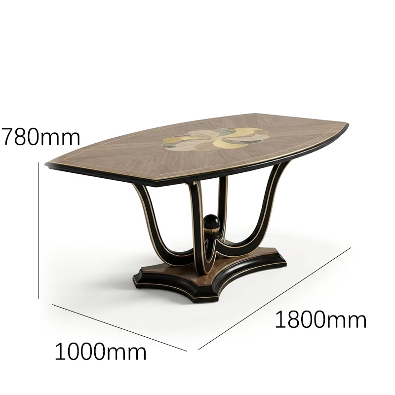 Lumiere Sunburst Marquetry Dining Table | Luxury French Classical Wood Pedestal Table - EKAR,EKAR FURNITURE CO.,LTD,Lumiere Sunburst Marquetry Dining Table | Luxury French Classical Wood Pedestal Table - EKAR,foshan furniture factory,custom Furniture factory,china furniture factory