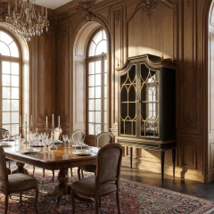 Royal Marquise French Classical Glass Wine Cabinet | Luxury Dining Display Vitrine - EKAR,EKAR FURNITURE CO.,LTD,Royal Marquise French Classical Glass Wine Cabinet | Luxury Dining Display Vitrine - EKAR,foshan furniture factory,custom Furniture factory,china furniture factory